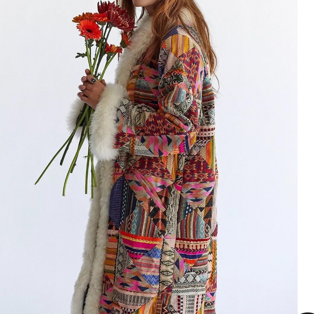 NWT Free People Shearling Caravan Coat Size Medium Z150 - Picture 5 of 7